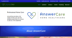 Desktop Screenshot of answercare.org